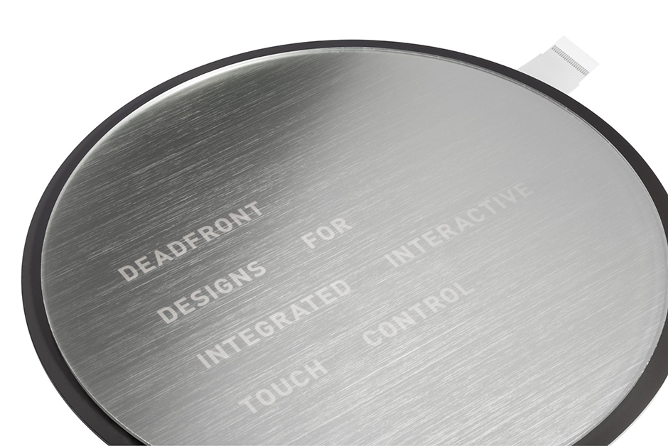 Rundes Deadfront-Touchpad in Silber
